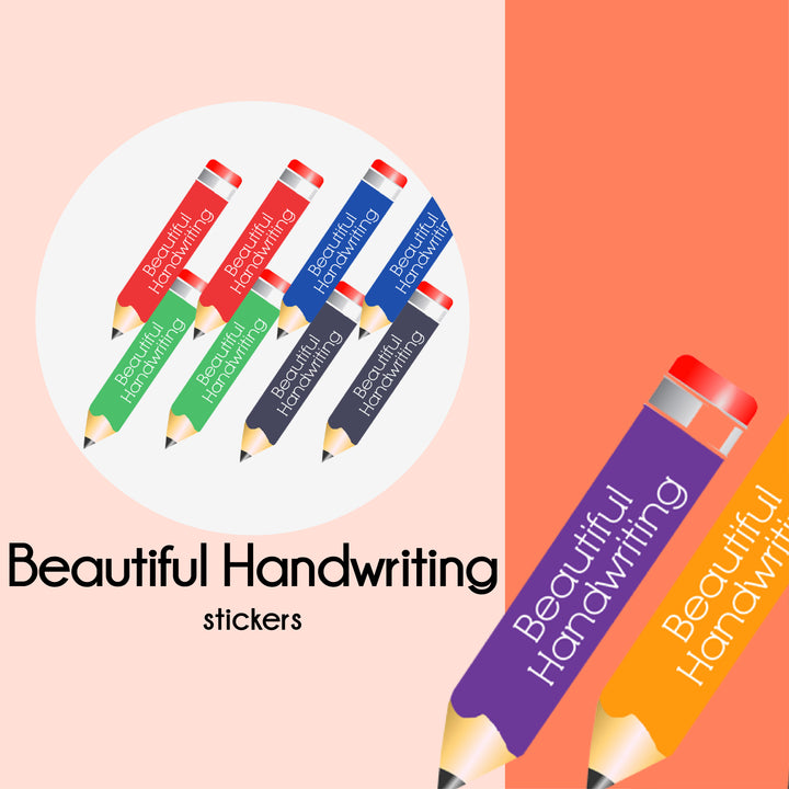 Beautiful Handwriting  |  Merit Stickers