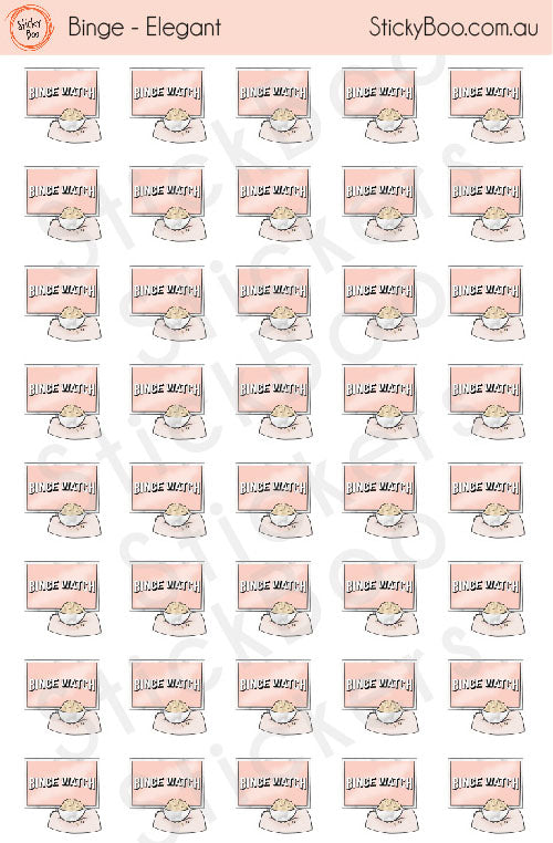 Binge   |   Elegant Series   |   Planner Stickers