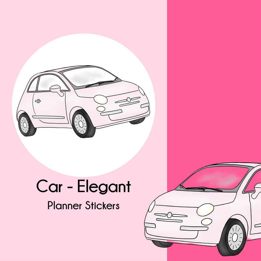 Car   |   Elegant Series   |   Planner Stickers