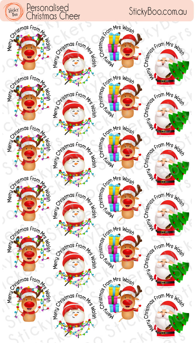 Personalised Christmas Sticker