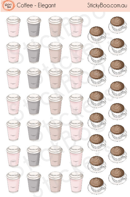 Coffee   |   Elegant Series   |   Planner Stickers