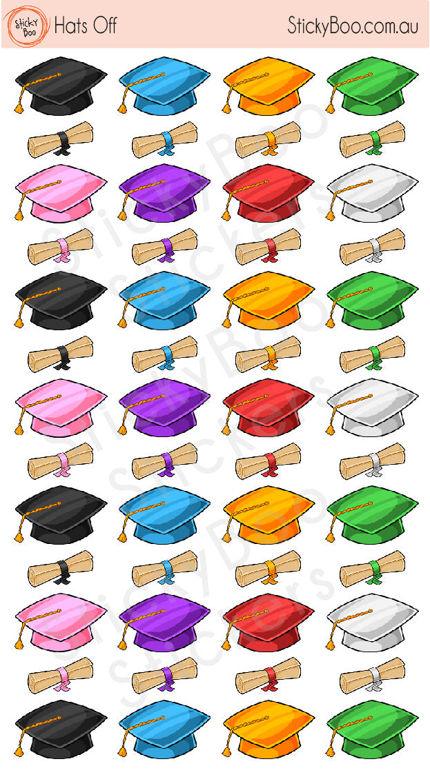 Hats Off  |  Merit Stickers