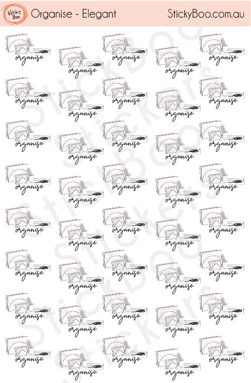 Organise   |   Elegant Series   |   Planner Stickers