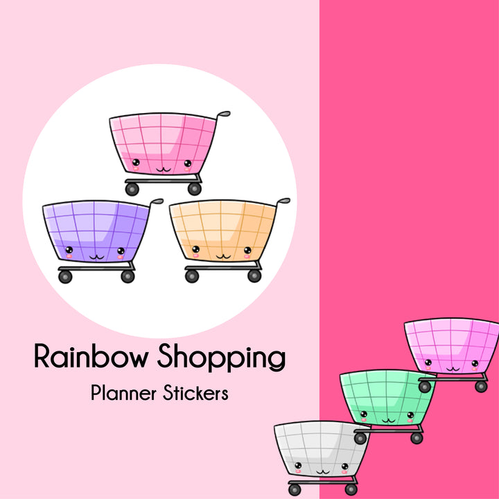 Rainbow Shopping   |   Rainbow Series   |   Planner Stickers
