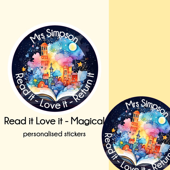 Read it Love it - Magical   |  Personalised Merit Stickers