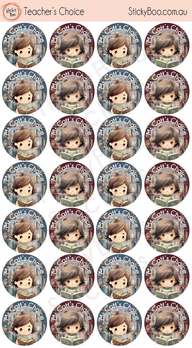 Teacher's Choice   |  Personalised Library Stickers