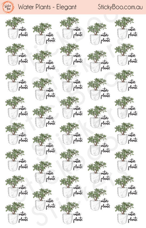 Water Plants   |   Elegant Series   |   Planner Stickers