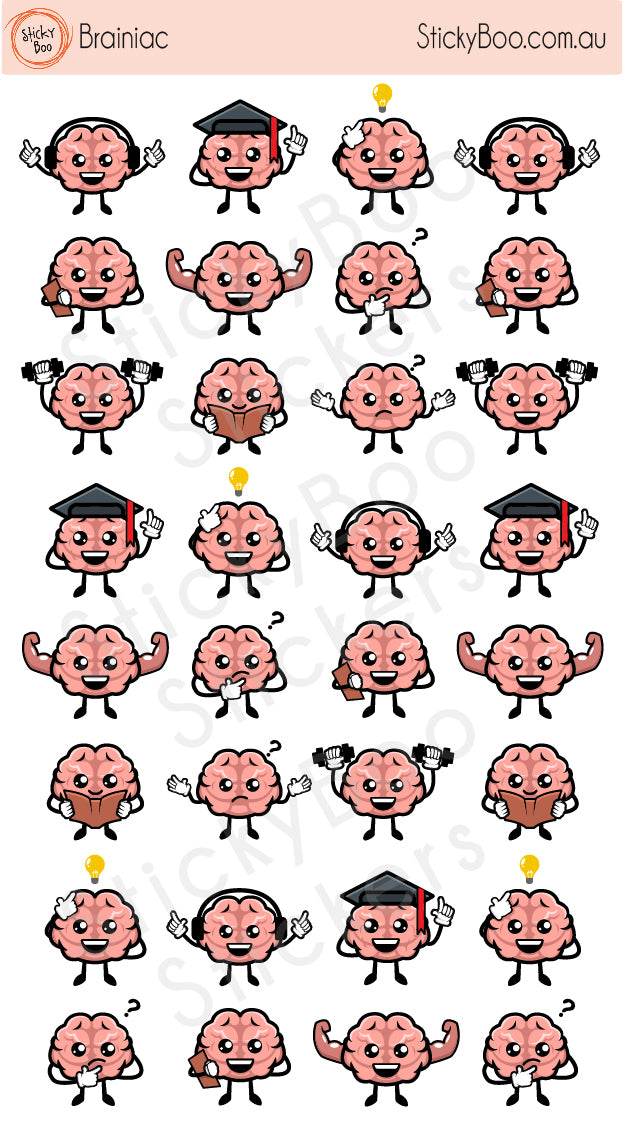 Brianiac | Merit Stickers  | StickyBoo | Mindset sticker