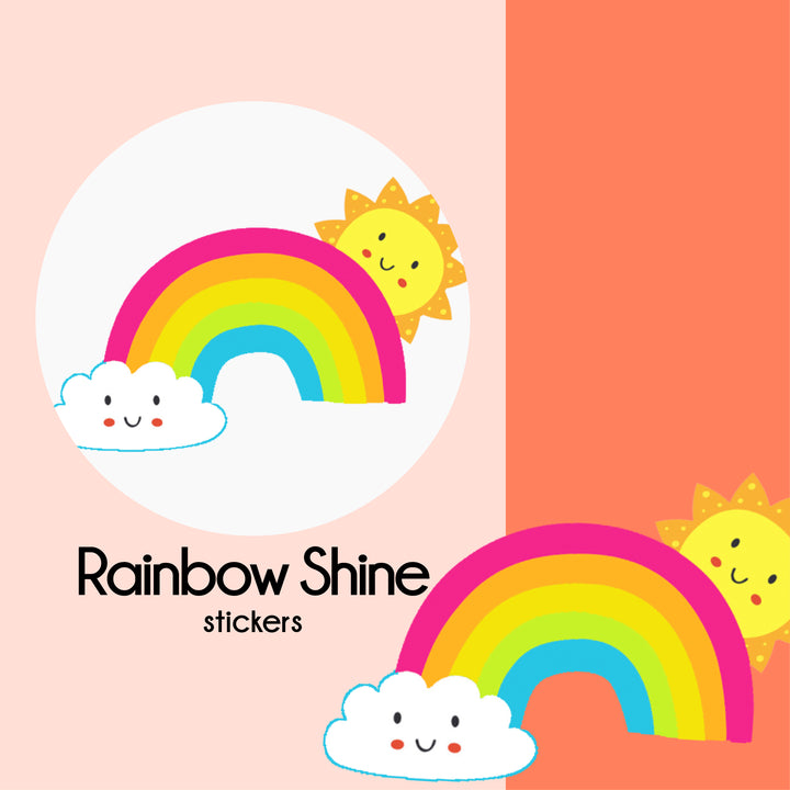 Rainbow Shine Fun  stickers | StickyBoo