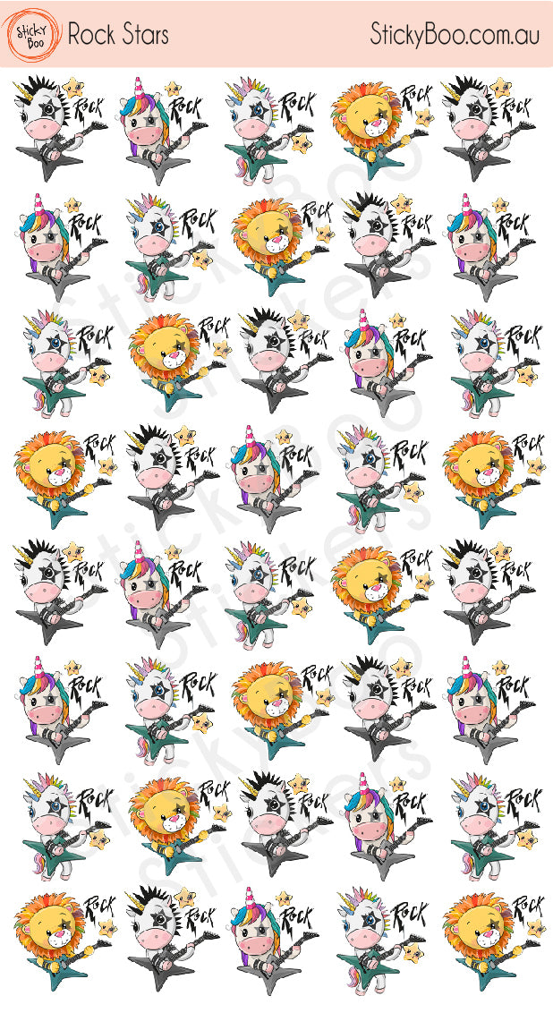 Rock Star Music Stickers | StickyBoo