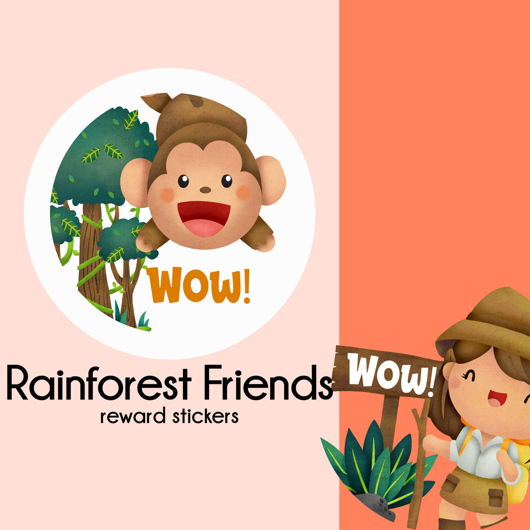Rainforest Friends  |  Merit Stickers