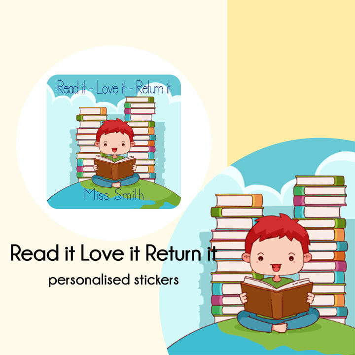 Read it - Love it - Return it  |  Personalised  Stickers