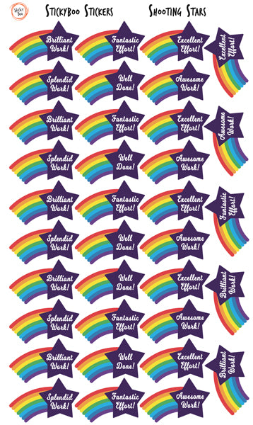 Shooting Stars  |  Merit Stickers