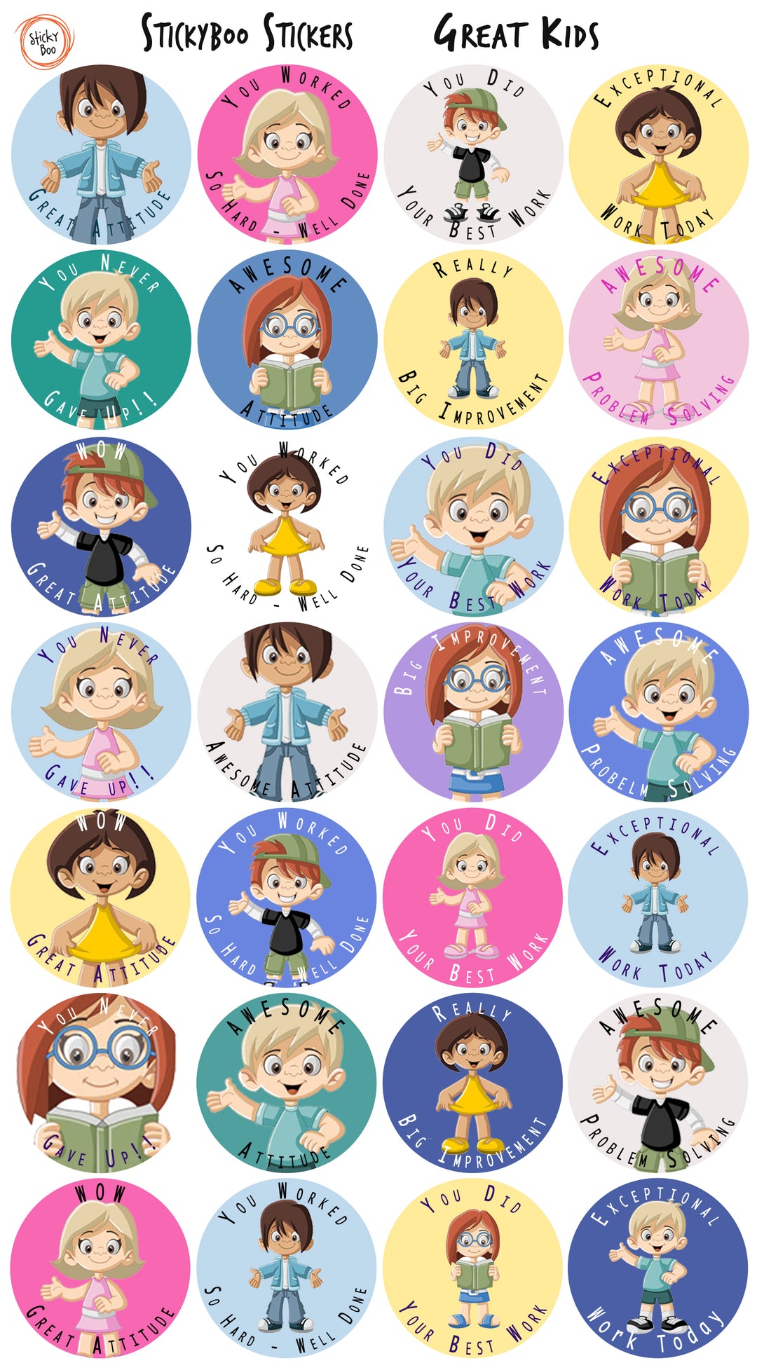 Great Kids  |  Merit Stickers