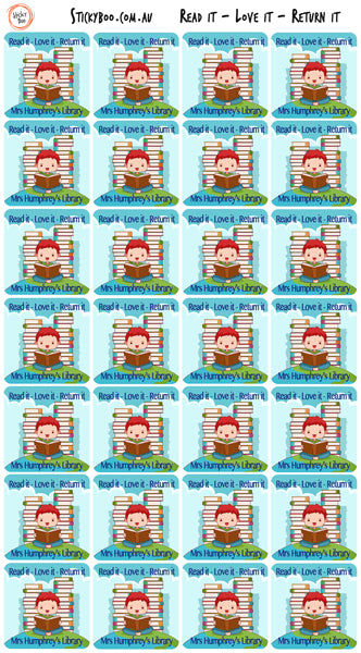 Read it - Love it - Return it  |  Personalised  Stickers