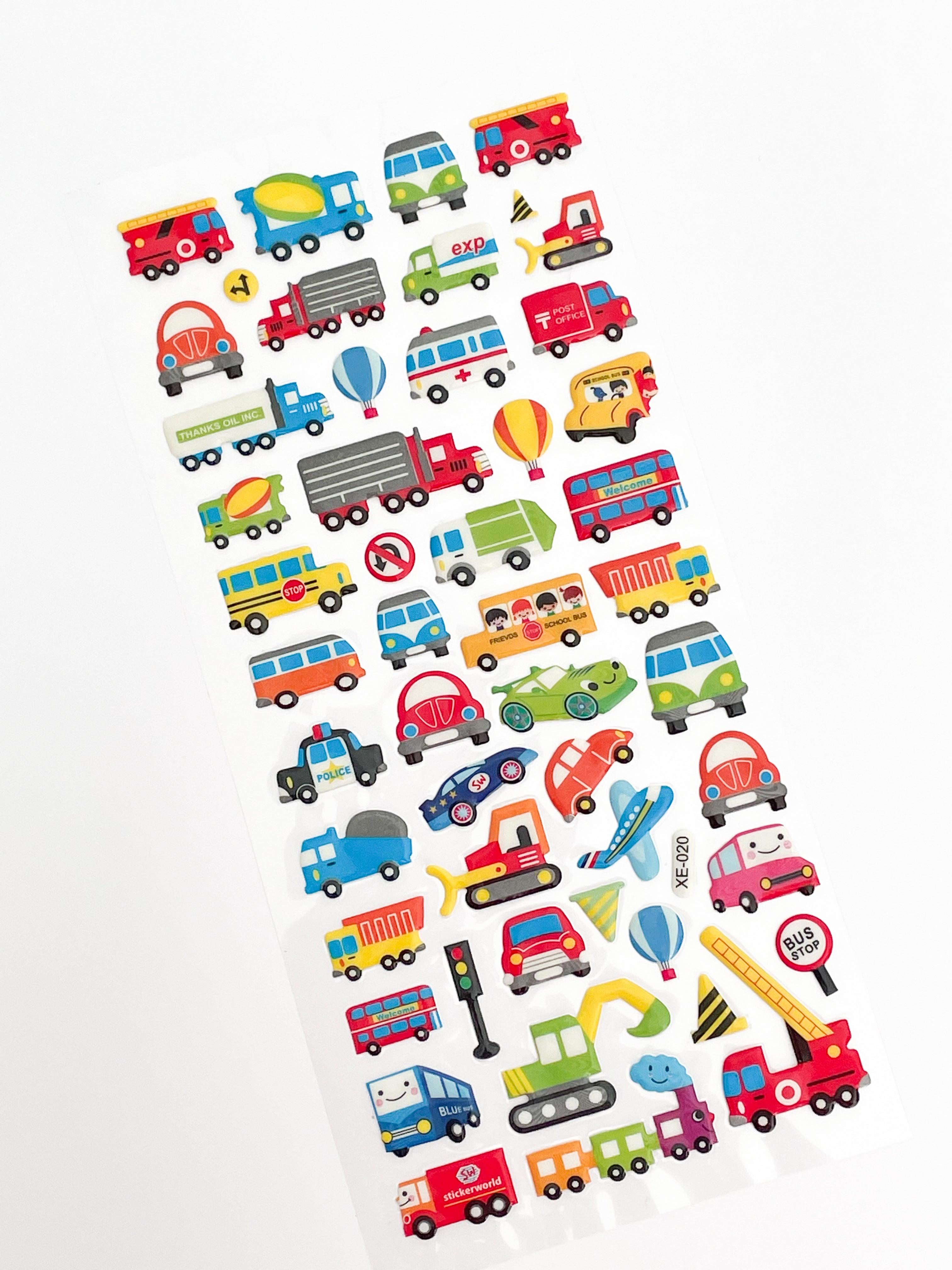 Puffy Transport Stickers StickyBoo Stickers StickyBoo Stickers