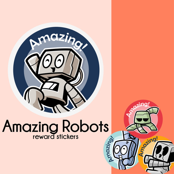 Amazing Robots  |  Merit Stickers