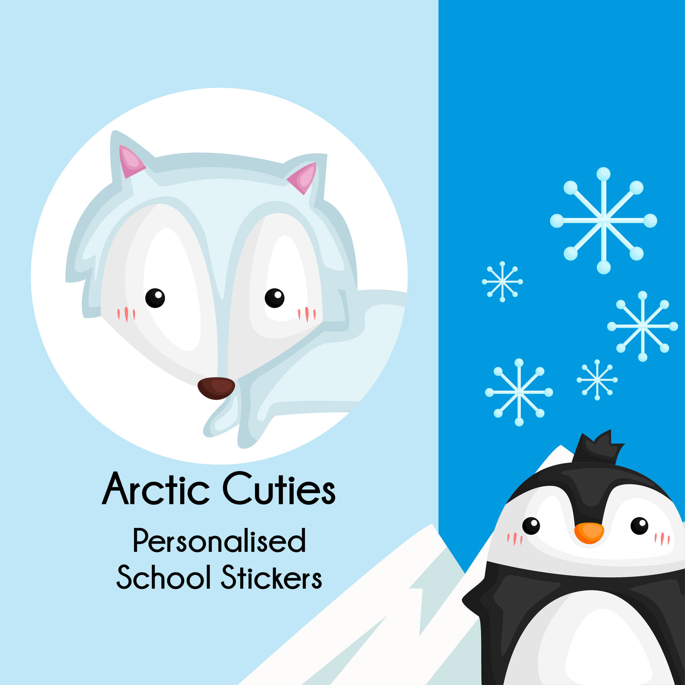 Personalised School Labels | Arctic Cuties Stickers