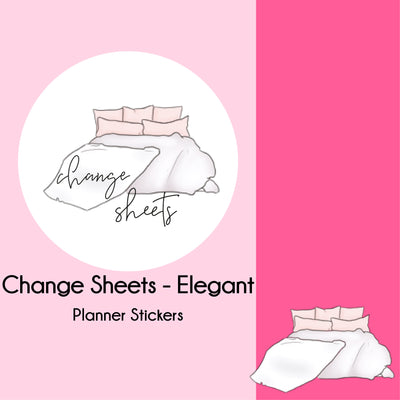 Change Sheets   |   Elegant Series   |   Planner Stickers