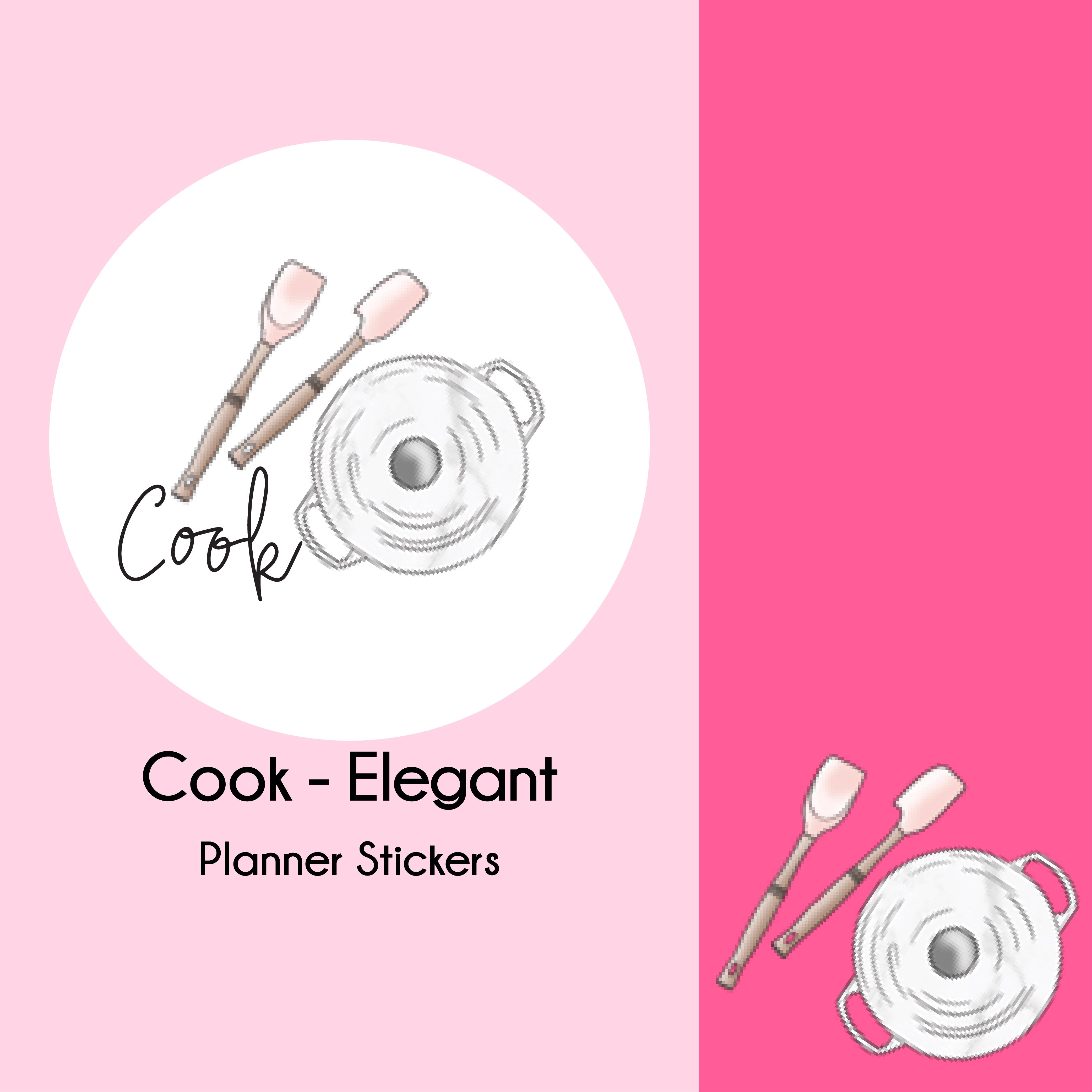 Cook | Elegant Series | Planner Stickers – StickyBoo Stickers - Rewards ...