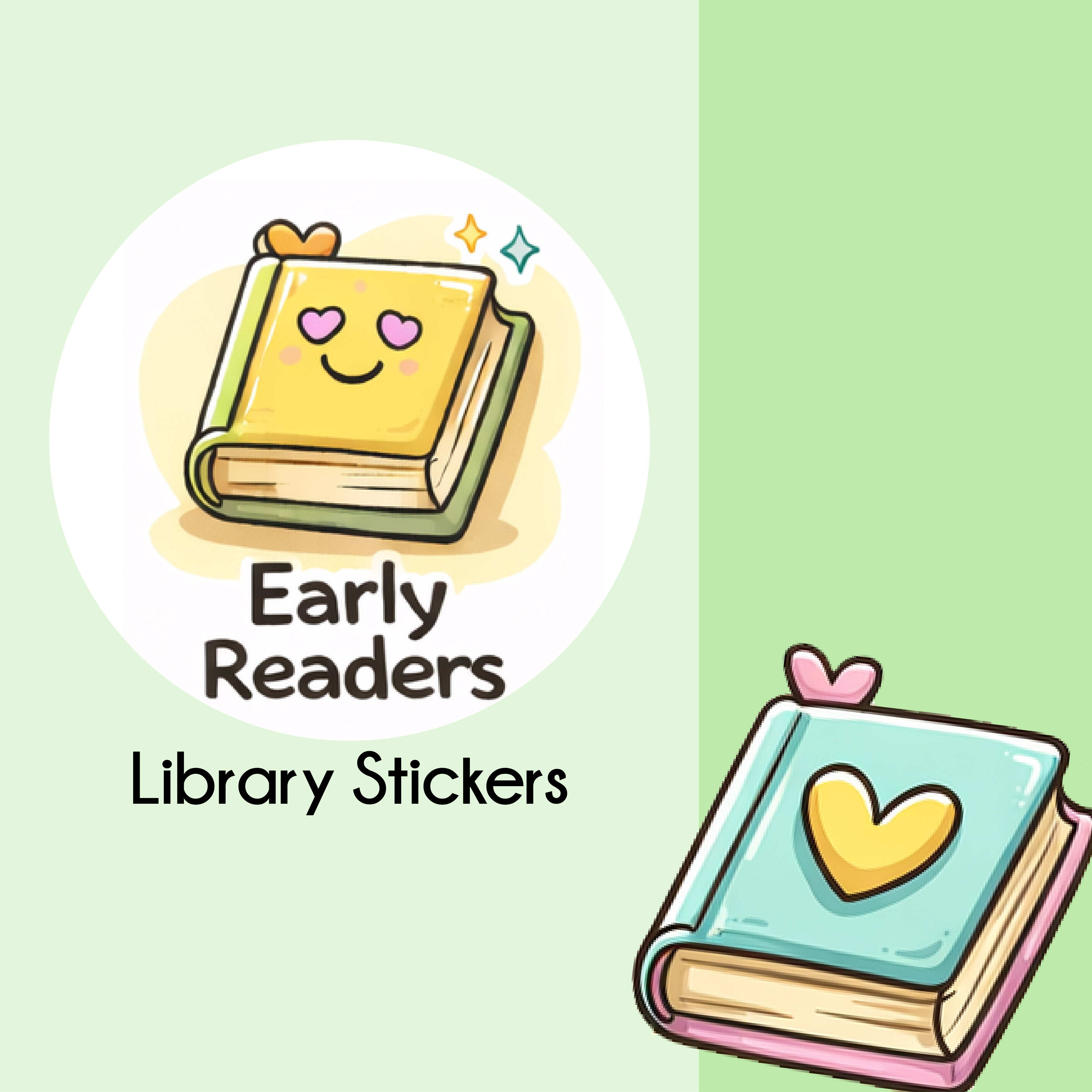 Early Readers Library Stickers | Organise Your Library with Style ...