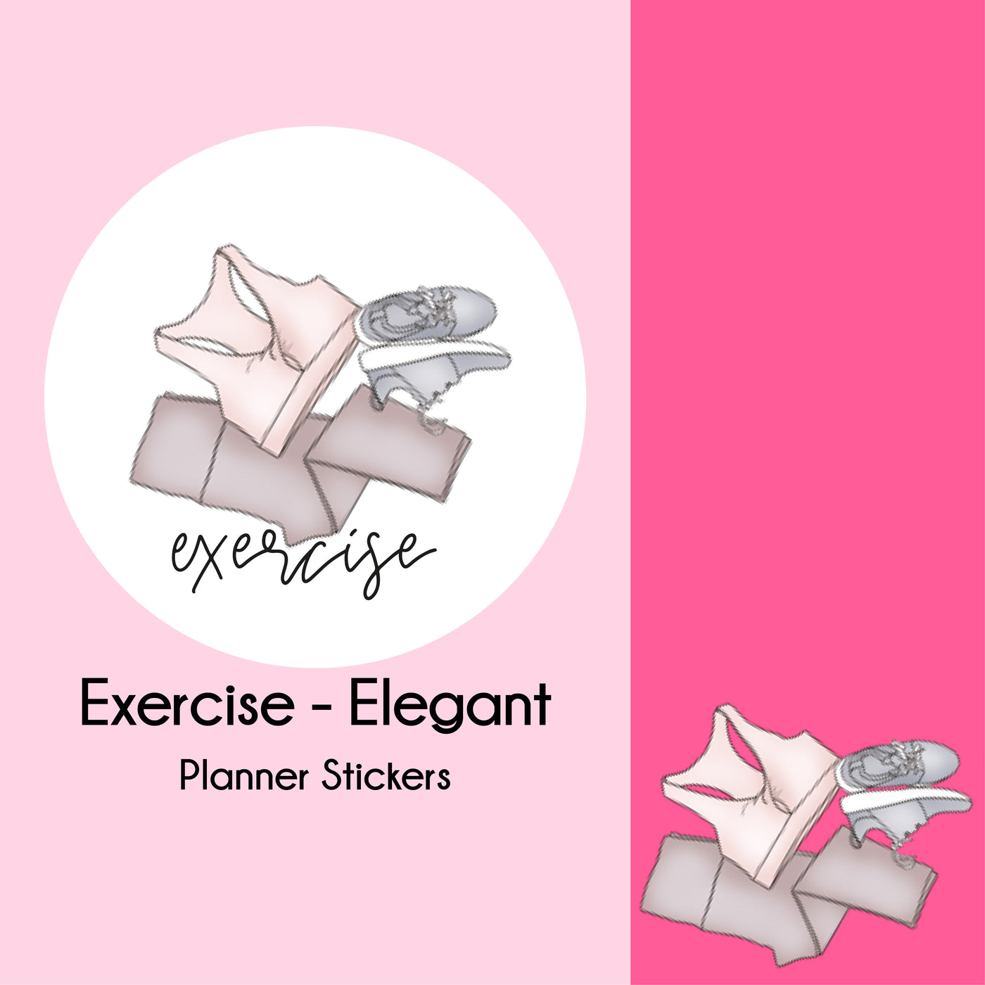 Exercise   |   Elegant Series   |   Planner Stickers