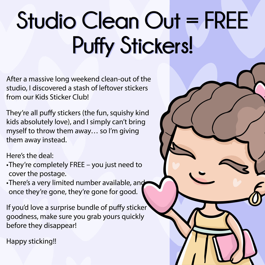 Puffy Sticker Surprise Bundle FREE