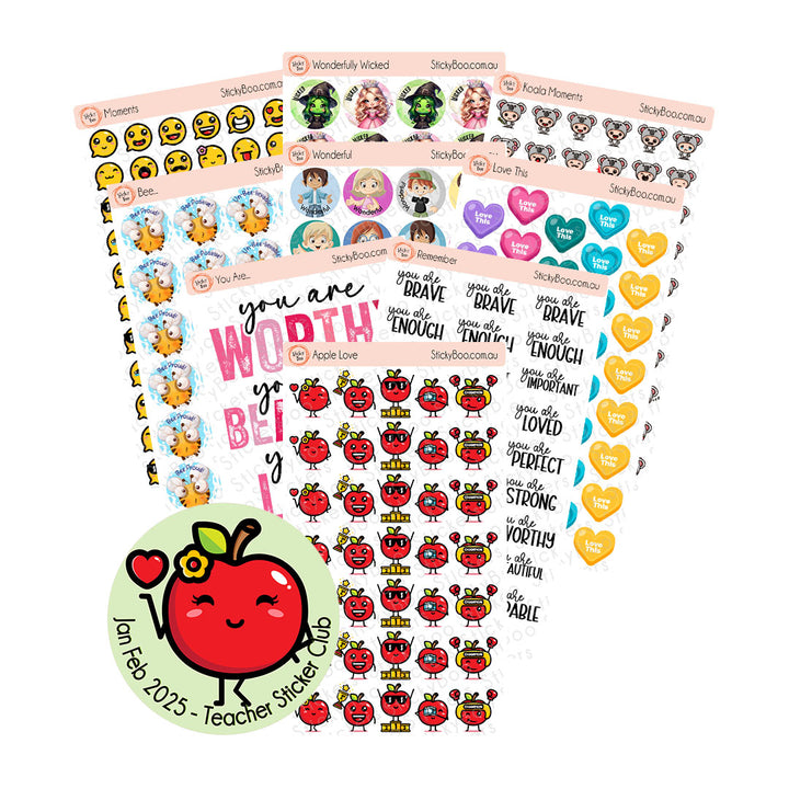 Teacher Reward Stickers Subscription Australia