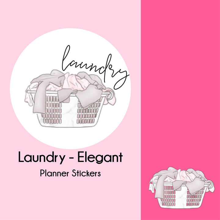 Laundry   |   Elegant Series   |   Planner Stickers