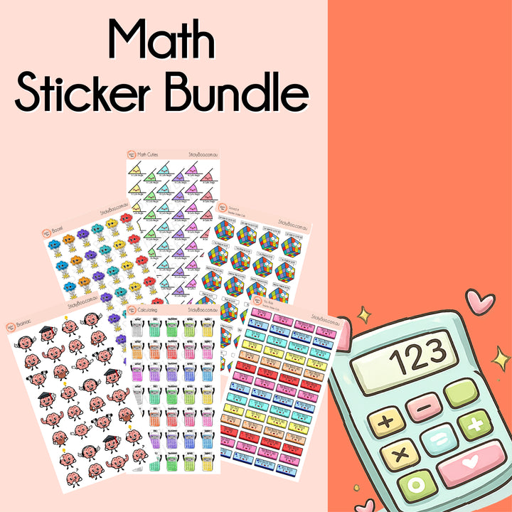 Math Teacher Sticker Bundle | Classroom Reward & Behaviour Stickers
