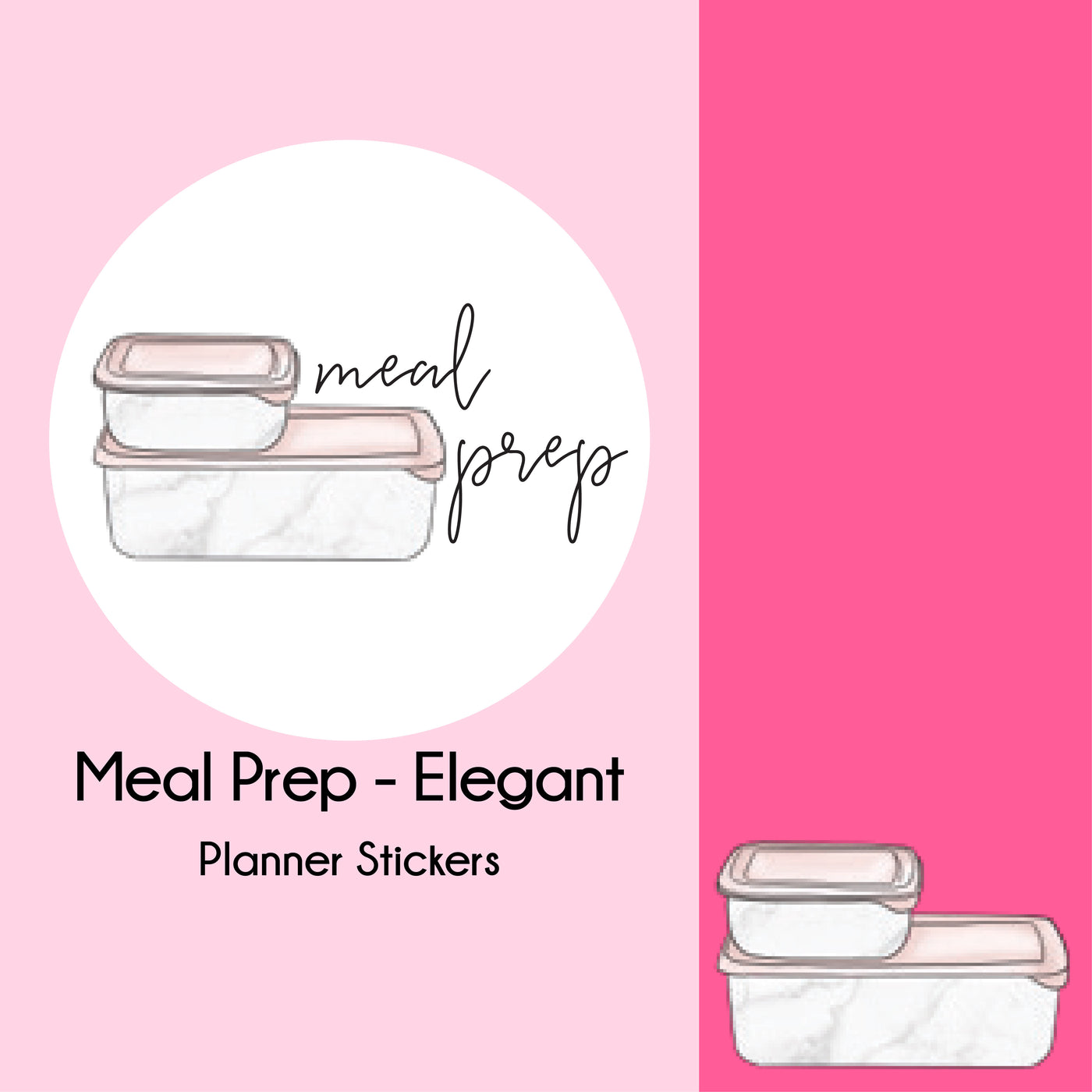 Meal Prep   |   Elegant Series   |   Planner Stickers