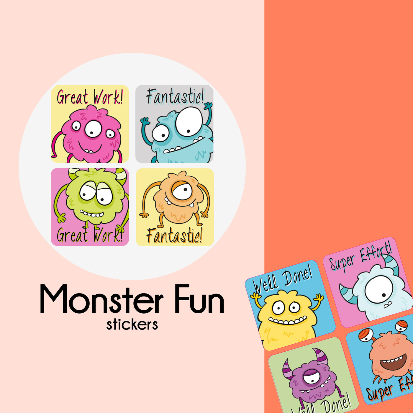 Monster Fun Teacher Stickers | StickyBoo Stickers | Teacher Sticker Club