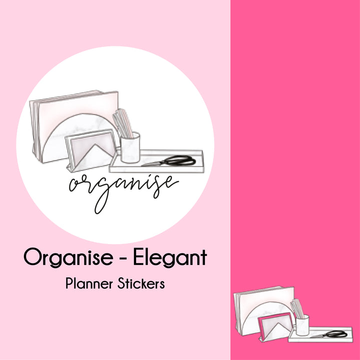 Organise   |   Elegant Series   |   Planner Stickers