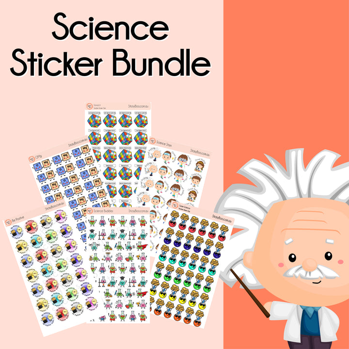 Science Teacher Sticker Bundle | Classroom Reward & Behaviour Stickers