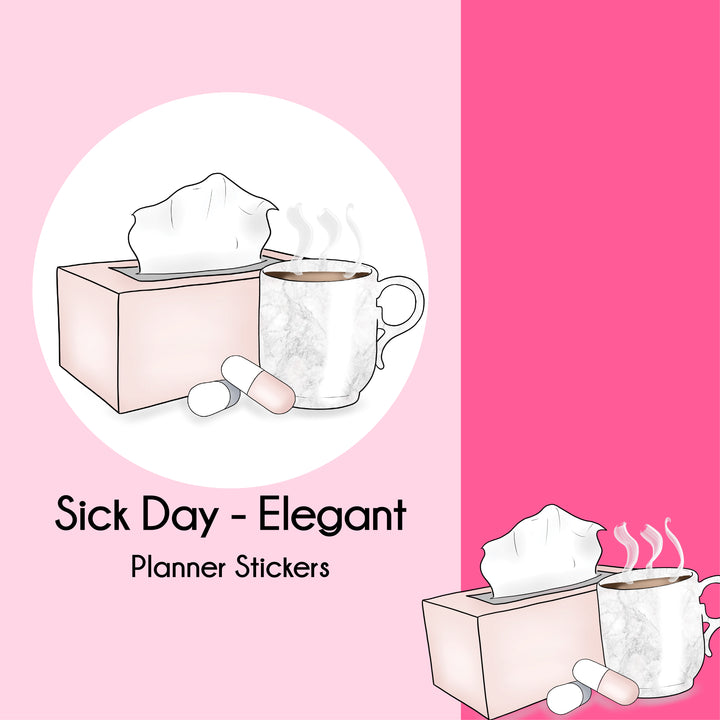 Sick Day   |   Elegant Series   |   Planner Stickers
