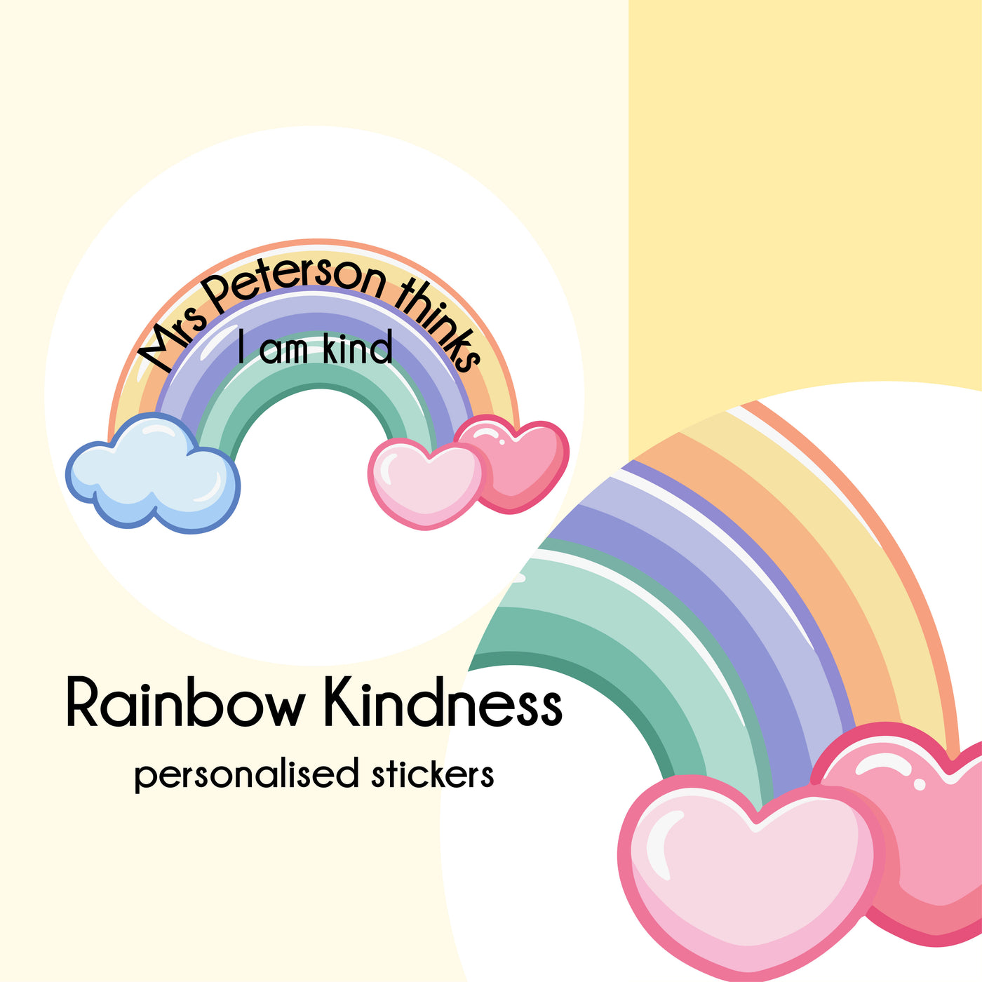 Teacher Affirmation Stickers | Rainbow Stickers | Teacher Kindness