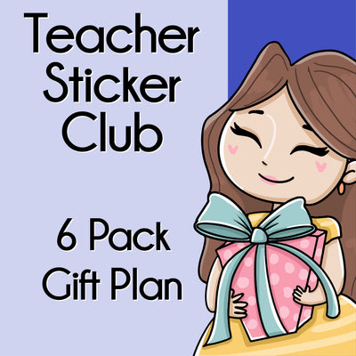 Teacher 6 Sticker Pack Gift Plan