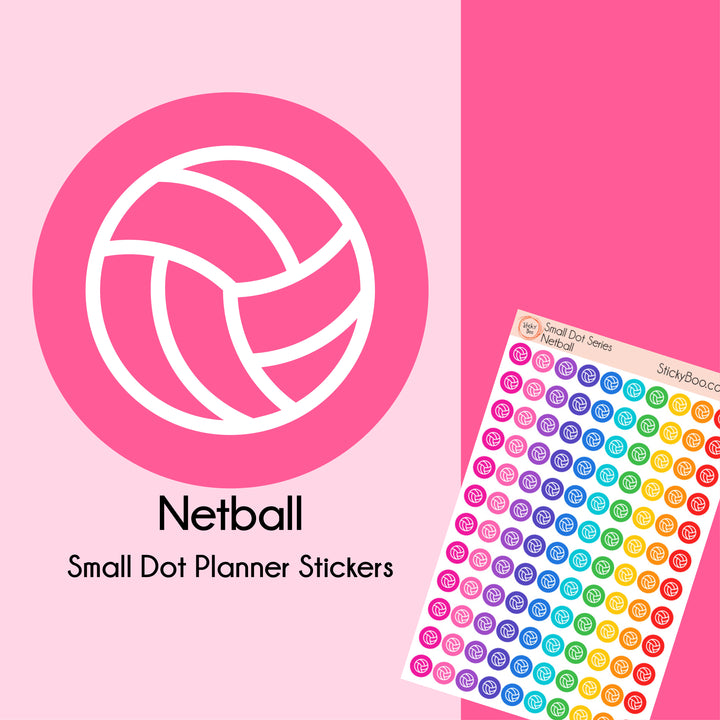 Netball  |   Small Dot Series   |   Planner Stickers