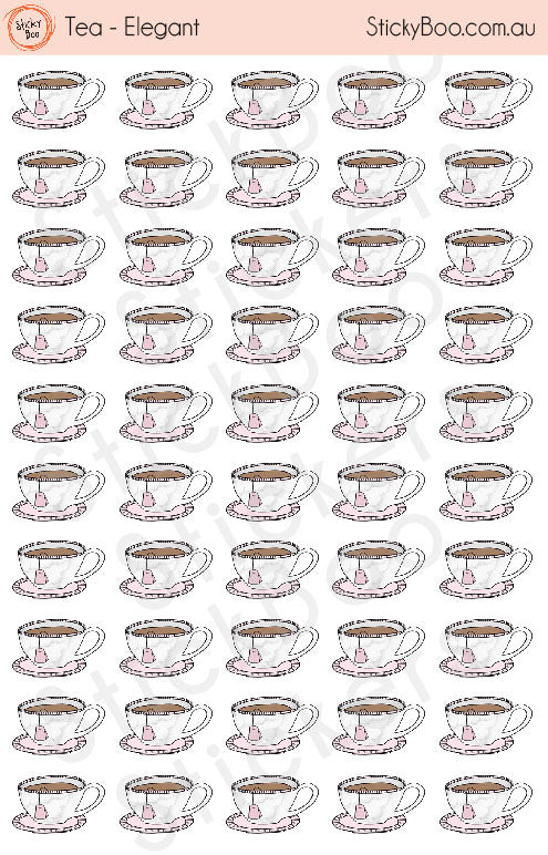 Tea   |   Elegant Series   |   Planner Stickers