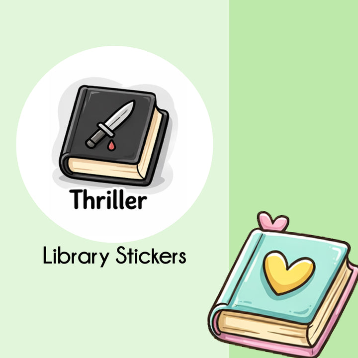 Thriller Stickers  | Library Sticker Series