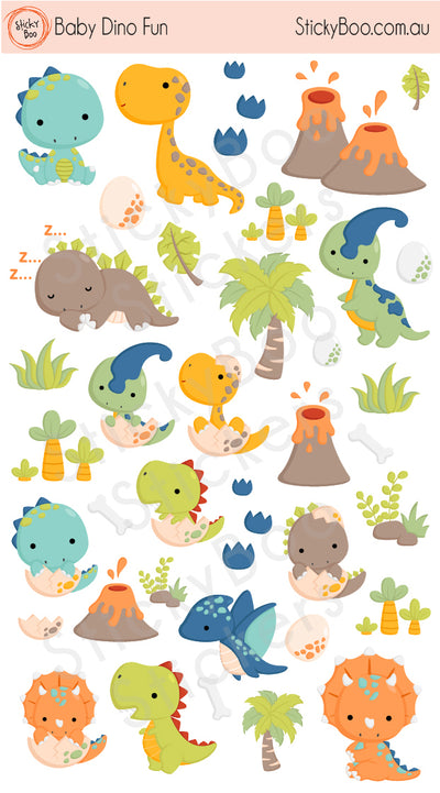 Baby Dinosaur stickers | Australian Stickers | StickyBoo