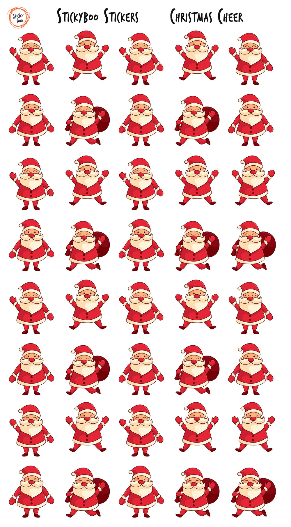 Christmas Sticker | Santa Sticker 