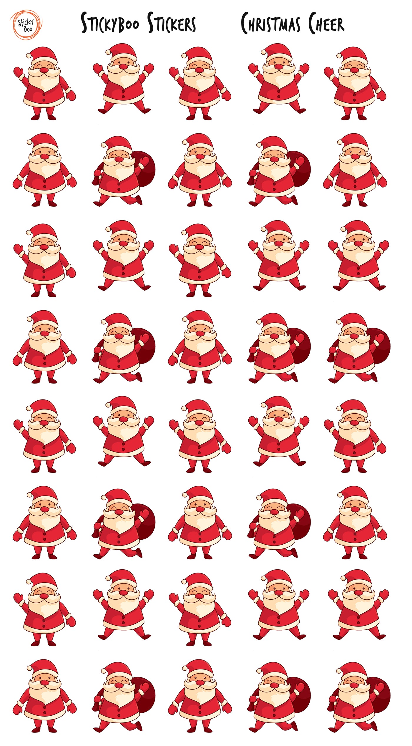 Christmas Sticker | Santa Sticker 