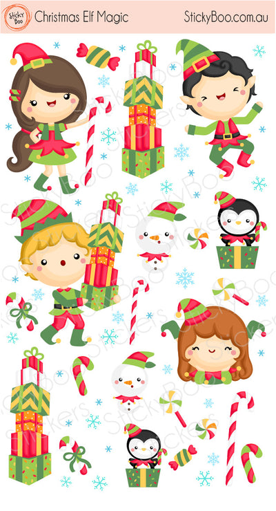 Christmas Elf Magic Stickers