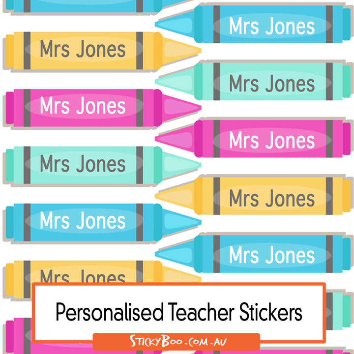 Crayon Magic   |  Personalised  Stickers