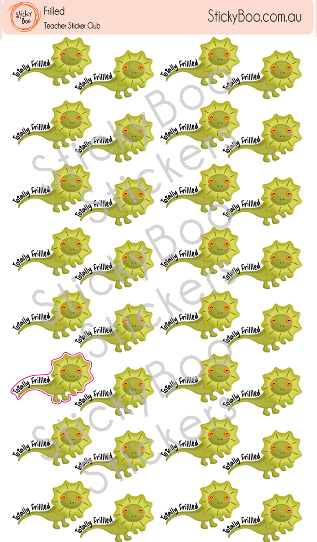 Totally Frilled  |  Merit Stickers