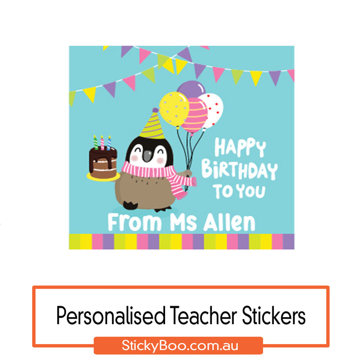 Happy Birthday Penguin - Personalised