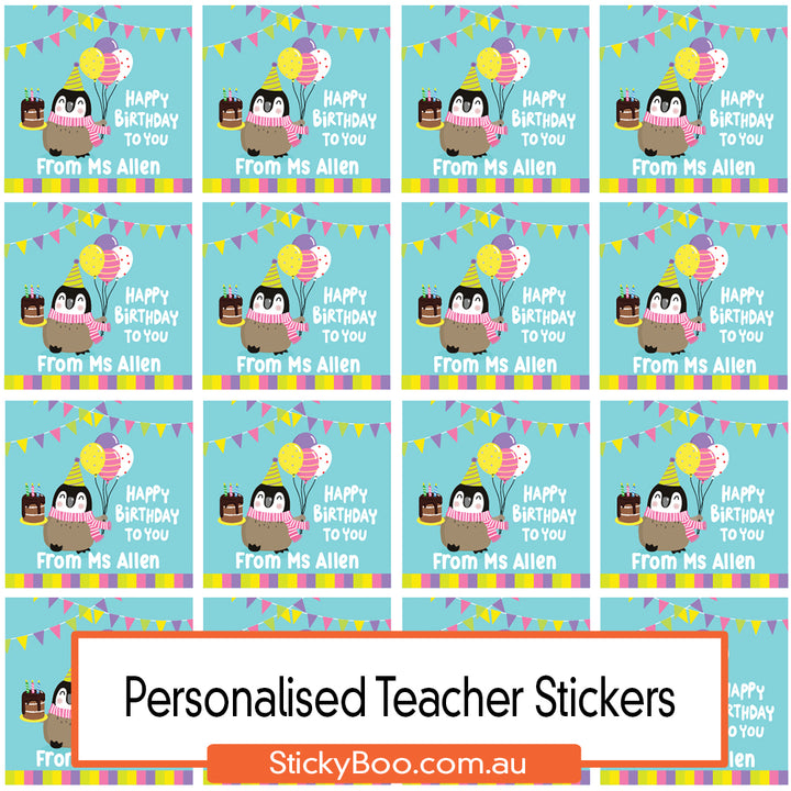 Happy Birthday Penguin - Personalised