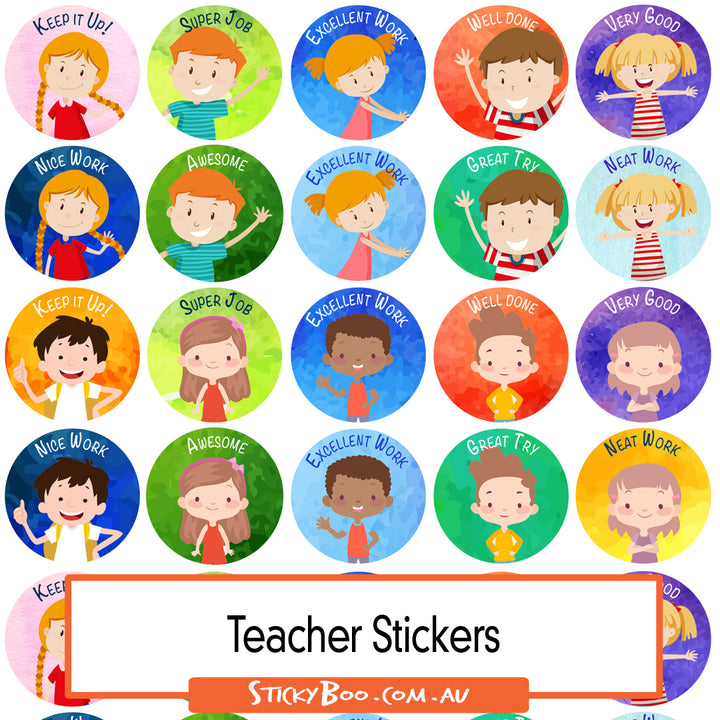 Happy Kids  |  Merit Stickers