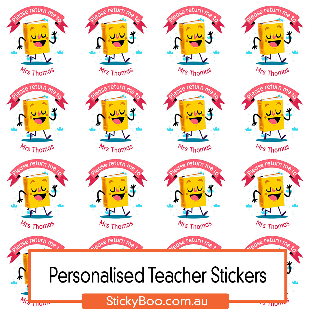Please return me to   |  Personalised Library Stickers